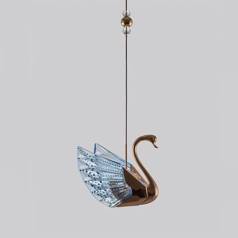 Люстра Swan синяя