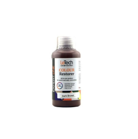 LeTech Expert Line Средство для восстановления цвета кожи (Leather Colour Restorer) Dark Brown 100мл
