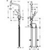 Hansgrohe 73803000 Смеситель для кухни с выдвижным изливом и лейкой