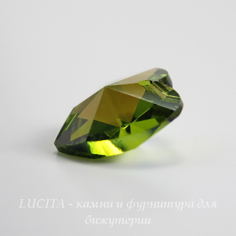 6202/6228 Подвеска Сваровски Сердечко Olivine AB (14,4х14 мм) ()