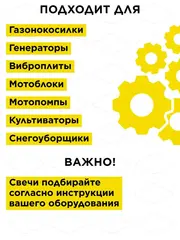 Свеча зажигания DDE - JR9 (Champion RJ19LM, Bosch WR11EO, NGK BR2LM) Эльф, Тролль, все газонокосилки с двиг. B&S (917-414)