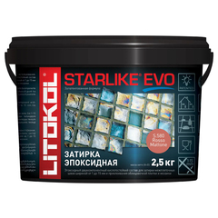 Затирка швов эпоксидная Litokol Starlike Evo S.580 Rosso Mattone, 2,5 кг
