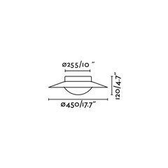 Плафон Side 20W белый