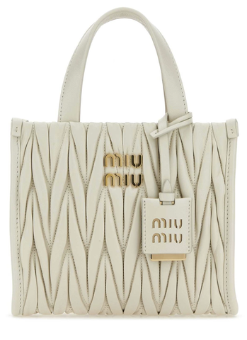 Сумка MIU MIU matelassé из кожи наппа, белый