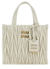 Сумка MIU MIU matelassé из кожи наппа, белый