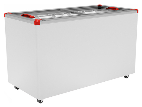 Ларь морозильный Frostor GELLAR FG 400 C V25 (алюминий) красный (R290)