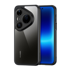 Чехол прозрачный с черными рамками для смартфона Huawei Pura 90 Pro Max, серия Aimo Series от Dux Ducis
