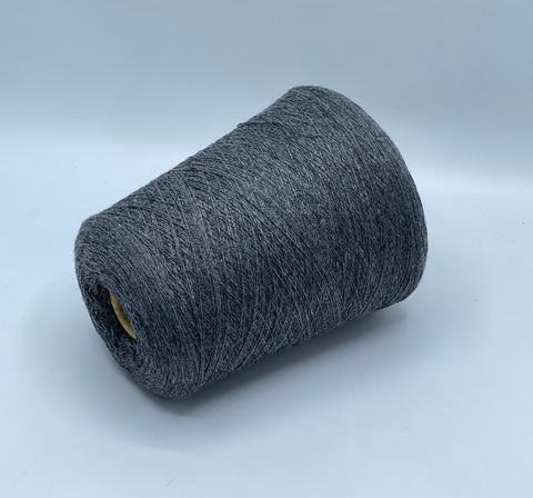 Бобинная пряжа, Cashmere, 2/28 1400м, 100%Кашемир, Серый меланж, 41538