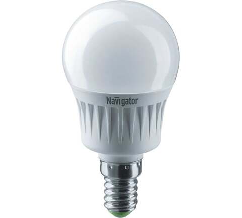 Лампа светодиодная Navigator  NLL-G45-7-230-4K-E14 цоколь E14, шар G45, 7Вт, нейтральный 4000K, световой поток 560лм, 176–264В, матовая, 40000ч. - купить в компании MAKtorg