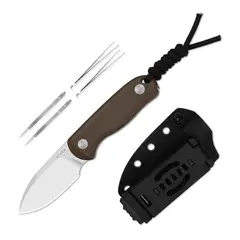 Фото Туристический нож Kizer Drop Bear fixed, сталь 14C28N, рукоять микарта