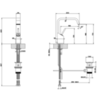 Gessi Rettangolo XL 26101#031 Смеситель для раковины на 1 отверстие, рукоятка "джойстик", цвет: хром