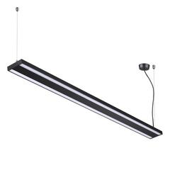 358446 OVER NT20 346 черный Подвесной светильник IP20 LED 40W вниз + 20W вверх 100-277V ITER