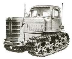 Tractor DT-75M first generation 1:43 Hachette #42
