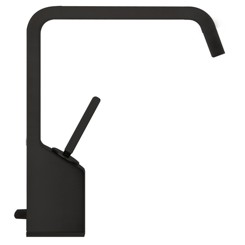 Gessi Rettangolo XL 26101#299 Смеситель для раковины на 1 отверстие, рукоятка "джойстик", цвет: черный