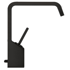 Gessi Rettangolo XL 26101#299 Смеситель для раковины на 1 отверстие, рукоятка "джойстик", цвет: черный фото