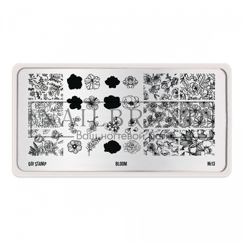 Пластина для стемпинга Go Stamp 13 Bloom
