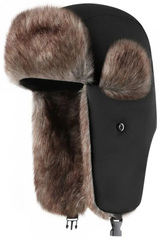 Шапка-ушанка Skully LFM-880 black fur