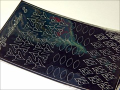 Металлизированные наклейки Arti nails Stiker цвет серебро №8 Металлизированные наклейки Arti nails Stiker цвет серебро №8
