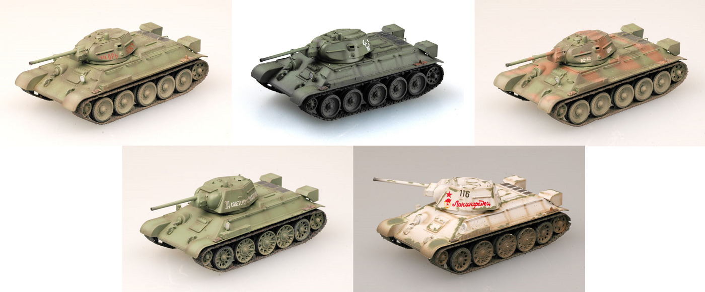 Модель Танк Советский Т-34/76 масштаб 1:72