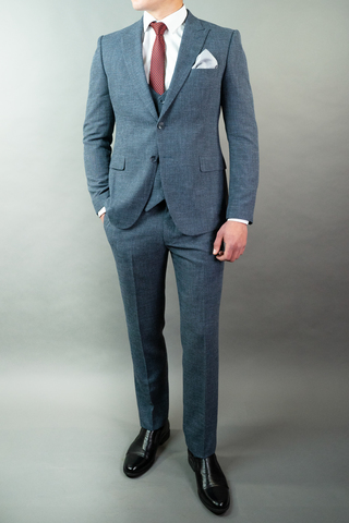 Костюм мужской - тройка Slim Fit SLAVASIO 02/018