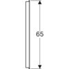 Geberit Option Basic 500.580.00.1 Зеркало с подсветкой, двухсторонняя подсветка, 40x65см