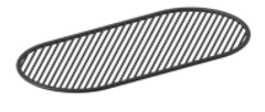 ArtCeram Flair 4.0 TFA013 56 Полка сетчатая, Artceram, Flair 4.0, для металлической консоли, цвет moka фото
