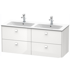 Duravit Brioso BR410602222 Тумба подвесная под раковину 1290x479х553 мм, с 4 выдвижными ящиками, цвет белый глянц 22 (для 233613) фото