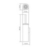 WasserKRAFT K-1087B Туалетный ершик, цвет: чёрный