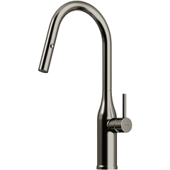 Sancos Grand SC4002GG Смеситель для кухни c вытяжным и поворотным изливом, цвет: воронёная сталь фото