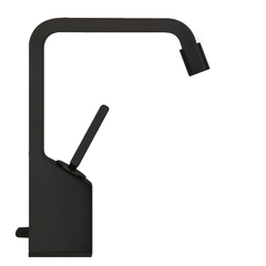 Gessi Rettangolo XL 26107#299 Смеситель для биде на 1 отверстие, рукоятка "джойстик", цвет: черный фото