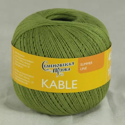 Пряжа Семеновская Kable (Кабле) 180538 фисташка светлая