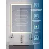 BelBagno SPC-GRT-600-800-LED-3000K-TCH-WARM Зеркало с встроенным светильником, сенсорным выключателем и подогревом, 12V, 220-240V, 600x30x800