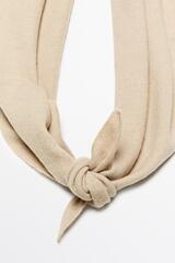 Massimo Dutti Трикотажная бандана из смесовой шерсти и кашемира, норка