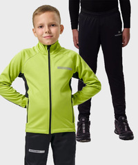 Детский лыжный костюм Nordski Jr. Core Pro Lime/Black
