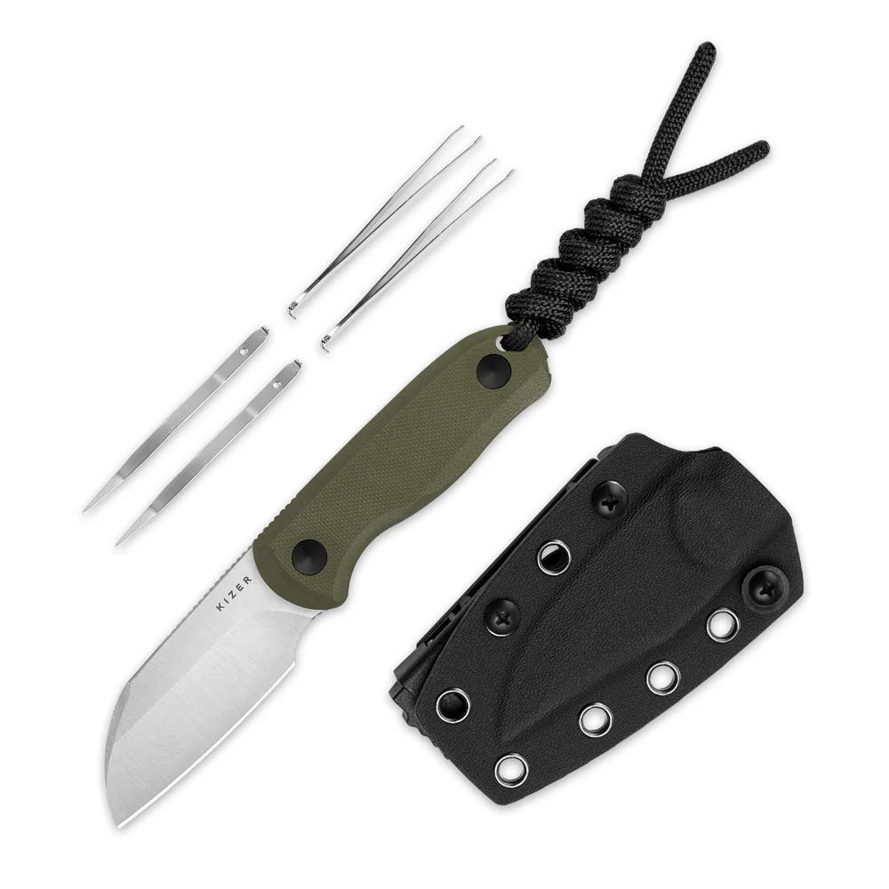 Туристический нож Kizer Drop Bear fixed, сталь AEB-L, рукоять G10