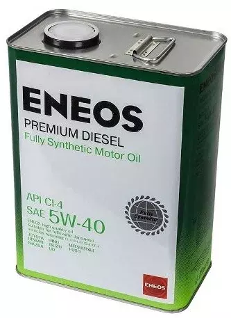 Синтетическое моторное масло ENEOS Premium Diesel CI-4 5W-40, 4 л