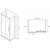 Abber Schwarzer Diamant AG30110MH-S75M-S75M Душевой уголок, 110x75x195, цвет: хром
