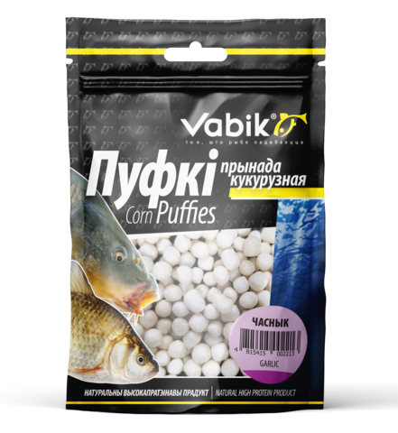 Приманка Vabik CORN PUFFIES Чеснок ( продажа от 5 шт ) 4 мм