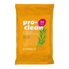 Салфетки для лица мицеллярные с экстрактом чайного дерева CONSLY Pro-Clean Tea Tree Extract 30 шт