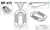 Moeff MF-415 Чаша Генуя стальная антивандальная
