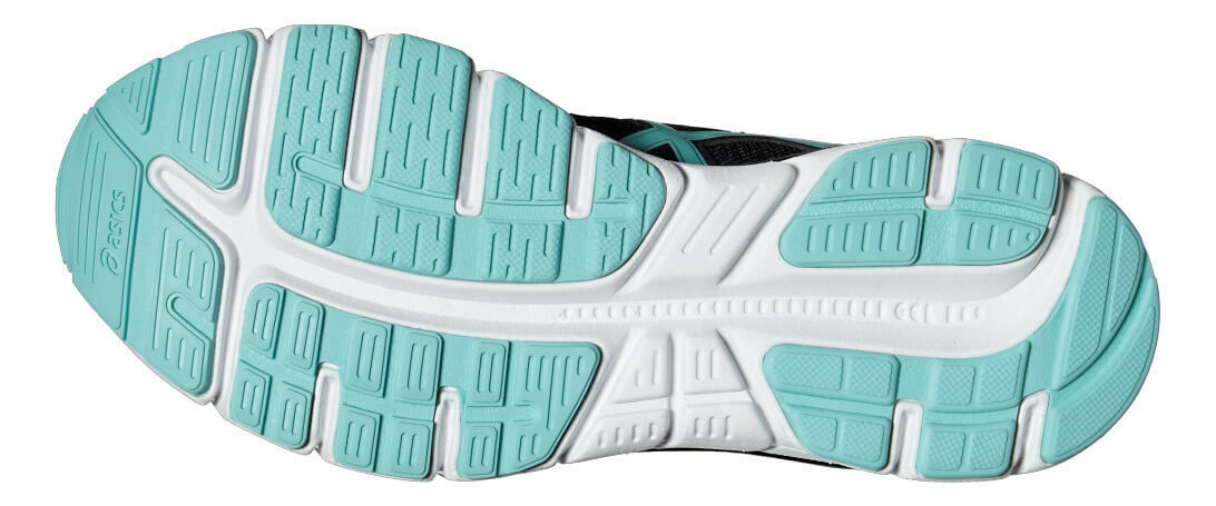 Asics Gel Impression 9 кроссовки беговые женские черные-голубые - 2