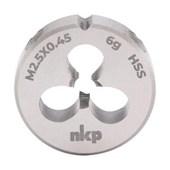 Плашка М 2,5х0,45 DINEN22568 HSS 6g 16х5мм NKP 240025N