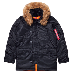 Парка Alpha Industries N-3B Slim Fit Black (Черная)