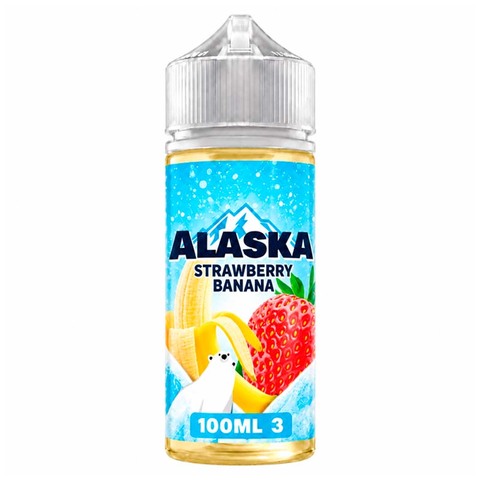 Жидкость Щелочная Alaska 100ml 3mg Strawberry Banana - Прохладный коктейль из клубники и банана