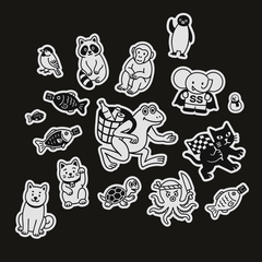 Стикерпак B&W Animals smthfctr (Something Factory)
