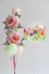 Сет гелиевых шаров Цветы для нее
