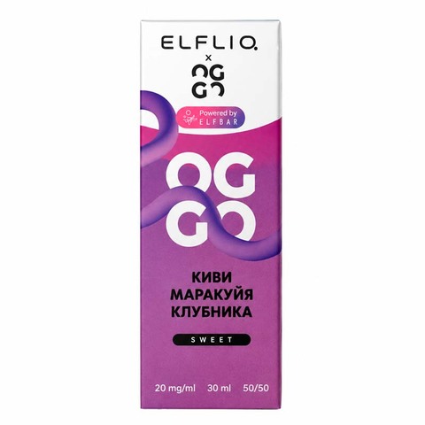 Жидкость OGGO X ELFLIQ Sweet 2% Salt 30 ml - Киви Маракуйя Клубника