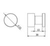KLUDI Vela R 58984N1 Крючок для халатов | полотенец (бронза шлифованная)