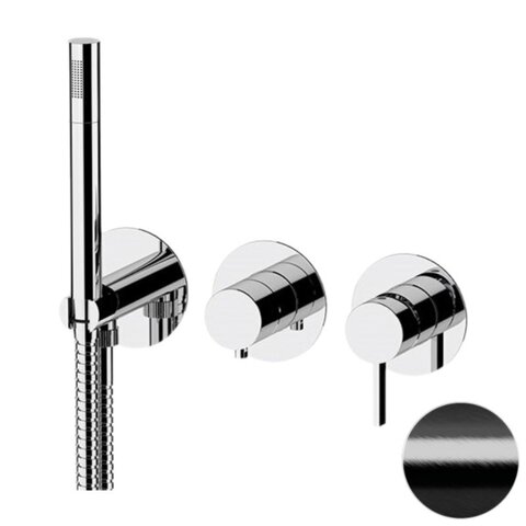Remer Metrica MC97D2PCFP Смеситель для душа, цвет: черный хром брашированный