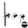 Remer Metrica MC97D2PCFP Смеситель для душа, цвет: черный хром брашированный
